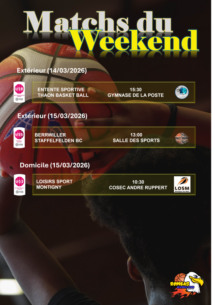 Matchs du Week end
