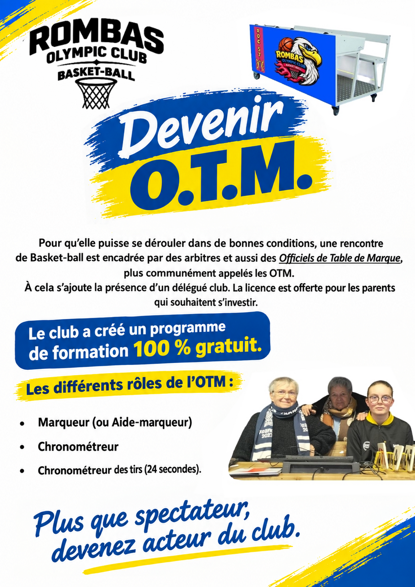 Plus que spectateur, devenez acteur du club