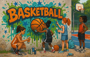 Fresque sur le mur du Cosec