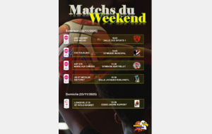 Matchs du week end