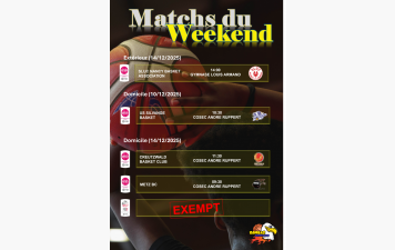 Matchs du week end