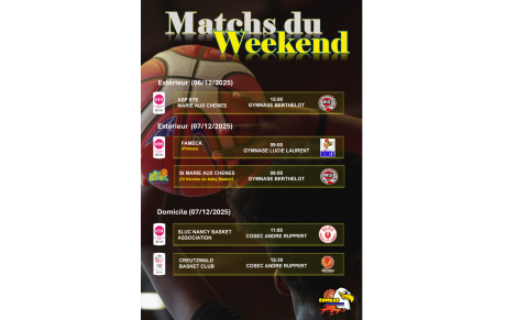Matchs du week end